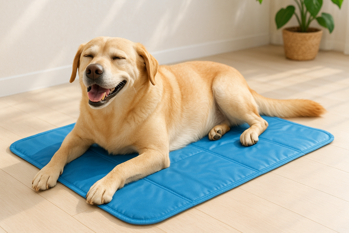 DOG IN COLLING MAT